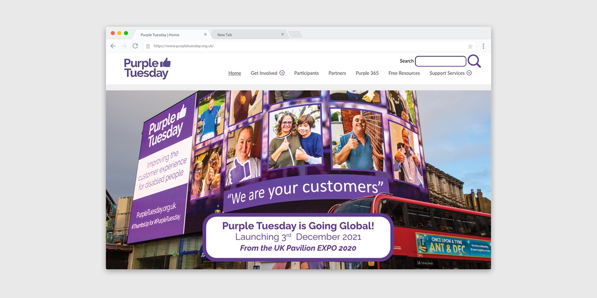 Purple Tuesday Case Study - Home Page