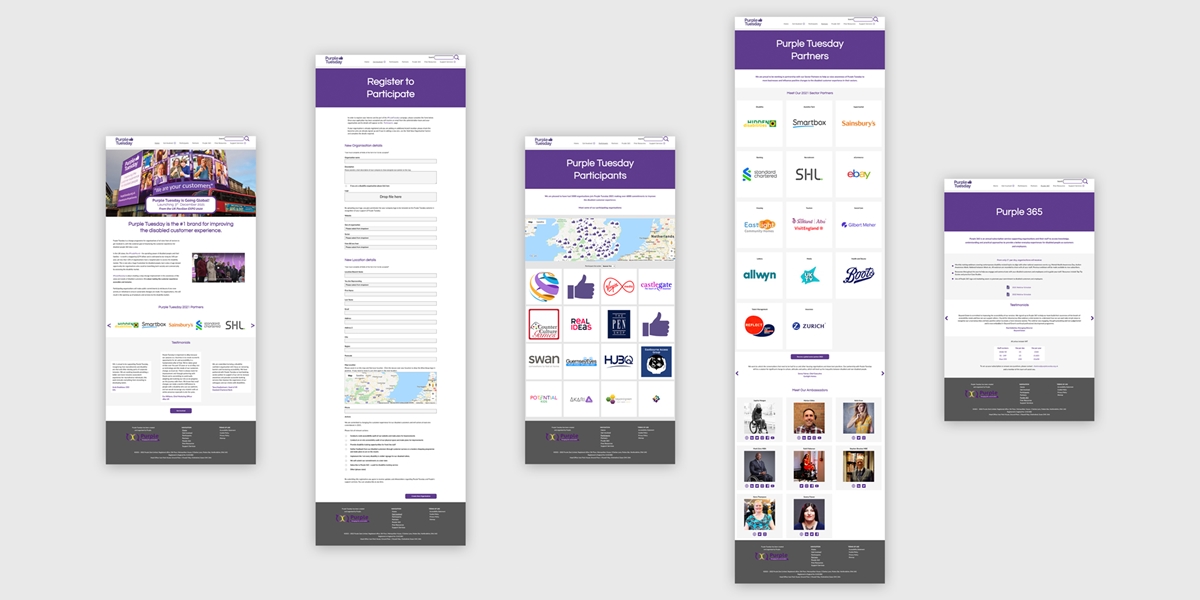 Purple Tuesday Case Study - Web Page Spread