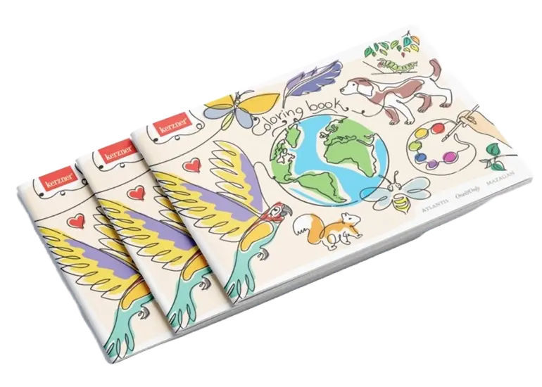 Kerzner family day colouring books