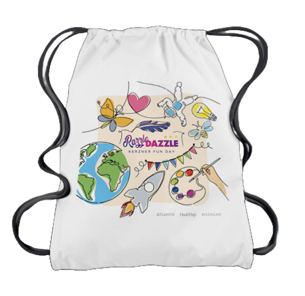 Bag with Kerzner Razzle Dazzle design