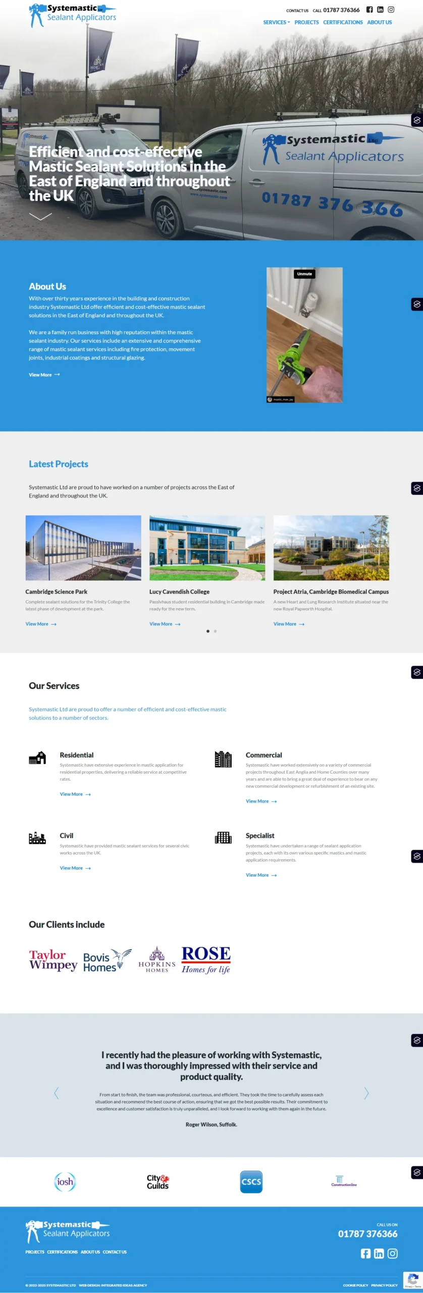 Systemastic website about us page